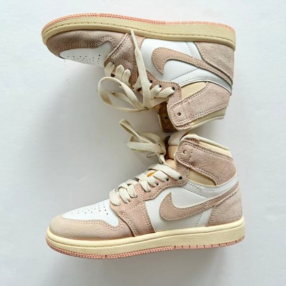 Nike Kids' Toddler Air Jordan 1 Retro High Sneaker OG "Washed Pink" Size 13C - Picture 5 of 8